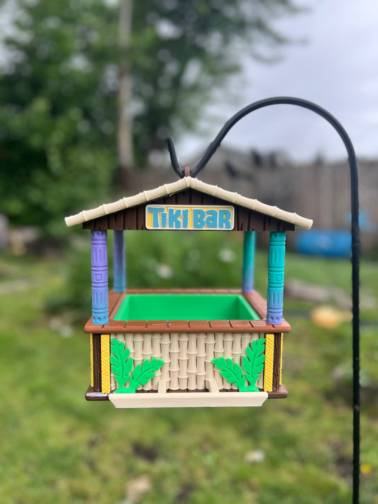 Tiki Bar Bird Feeder