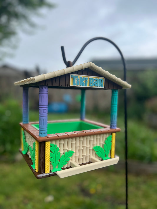 Tiki Bar Bird Feeder